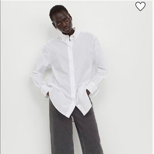 NWT H&M White Button Down